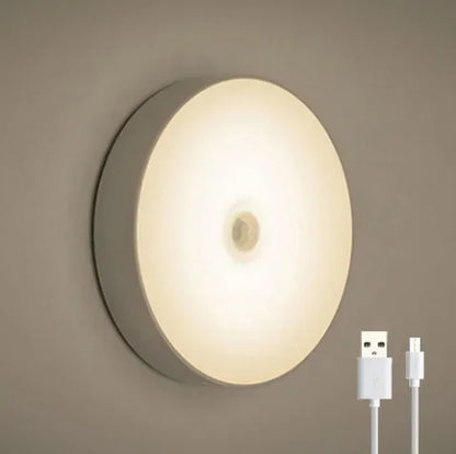 LED Motion Sensor Light Wireless Night Light under Cabinet Light Closet Lamp Smart Wall-Mounted Body Induction Lamp Home Decor