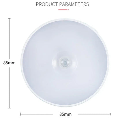 LED Motion Sensor Light Wireless Night Light under Cabinet Light Closet Lamp Smart Wall-Mounted Body Induction Lamp Home Decor